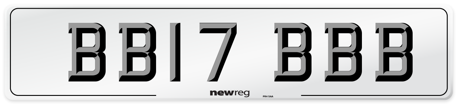 BB17 BBB Number Plate from New Reg